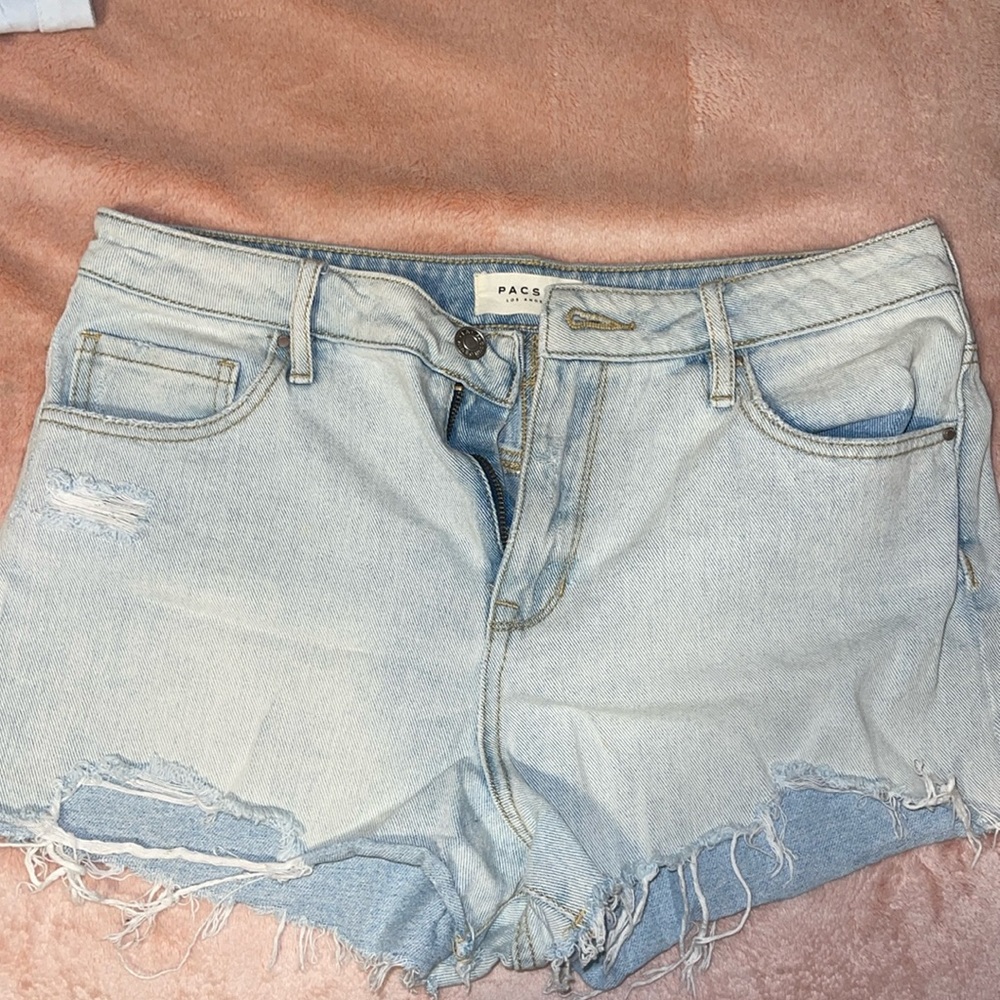 White washed Pacsun High Rise Shorts size 30